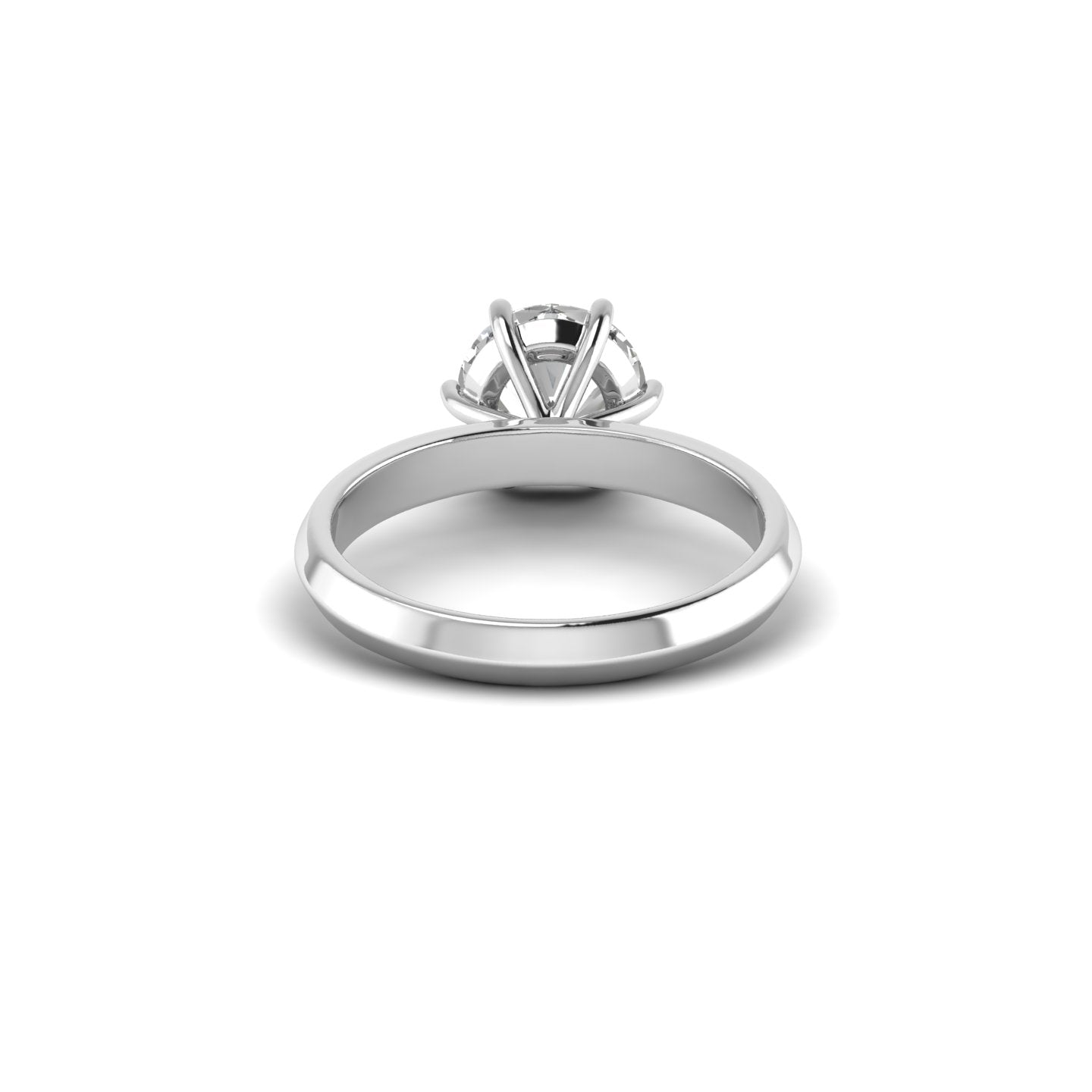 White Gold Studded 2 Carat Lab Grown Diamond Ring-F Color VS1 Clarity.
